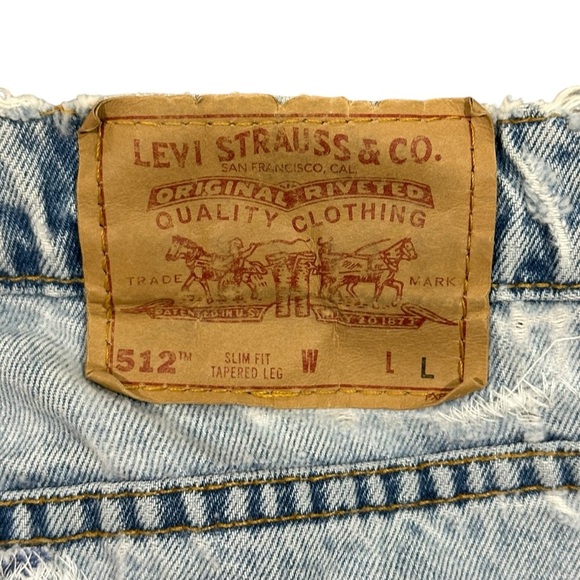 Levi's | Light Blue Denim Jeans Worn Holy Butt Rip Jeans 11L (tag size) modern 9 - Picture 7 of 10